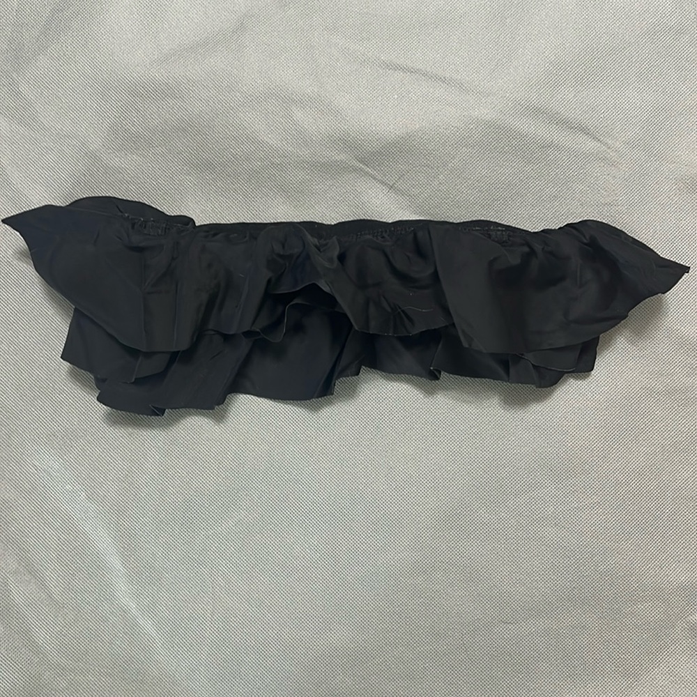 Old Navy. Black Frilly Strapless Swimtop. XS